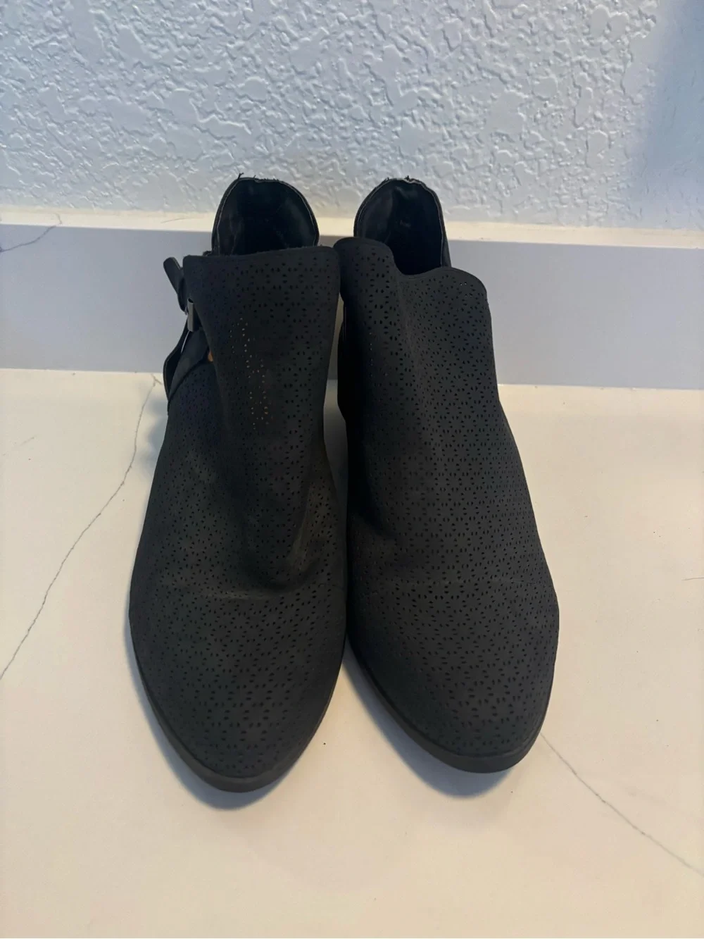 torrid Black Perforated Ankle Booties
